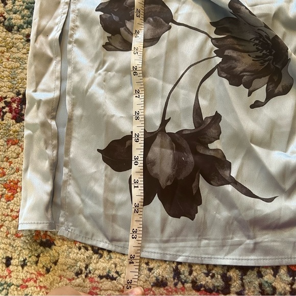 Cider midi dress blue with printed flowers size M NWT - Picture 4 of 6